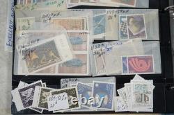 Collection de Yougoslavie de 1175+ timbres neufs et utilisés dans un album sur des pages de stockage