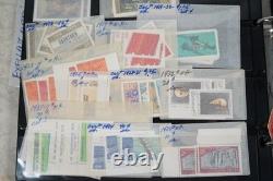 Collection de Yougoslavie de 1175+ timbres neufs et utilisés dans un album sur des pages de stockage