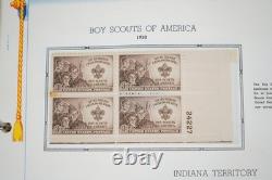 Collection de blocs de 150+ PL et 1 feuille US 1950-1960, tous neufs dans un album White Ace