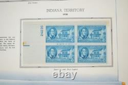 Collection de blocs de 150+ PL et 1 feuille US 1950-1960, tous neufs dans un album White Ace