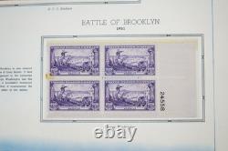 Collection de blocs de 150+ PL et 1 feuille US 1950-1960, tous neufs dans un album White Ace