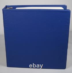 Collection de blocs de planche neufs de diverses tailles de 150 timbres américains 1975-1979 stockée dans un album