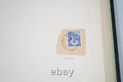 Collection de cachets postaux des colonies françaises de 347 timbres dans un album