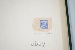 Collection de cachets postaux des colonies françaises de 347 timbres dans un album