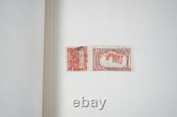 Collection de cachets postaux des colonies françaises de 347 timbres dans un album