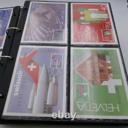 Collection de cartes maximum de Suisse de 2 albums