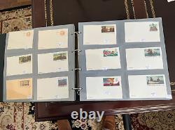 Collection de cartes postales des États-Unis - 418 cartes - Album Lindner 120 pages Pristine Valeur de plus de 1 500 $