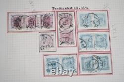 Collection de classiques autrichiens de 925+ timbres neufs et utilisés sur pages d'album