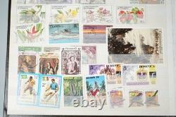 Collection de colonies britanniques de plus de 550 timbres neufs et oblitérés dans un stockbook Uni-Safe