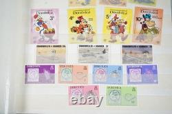 Collection de colonies britanniques de plus de 550 timbres neufs et oblitérés dans un stockbook Uni-Safe