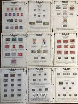 Collection de commémoratifs américains dans l'album Minkus des États-Unis de 1869 à 1965