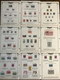 Collection de commémoratifs américains dans l'album Minkus des États-Unis de 1869 à 1965