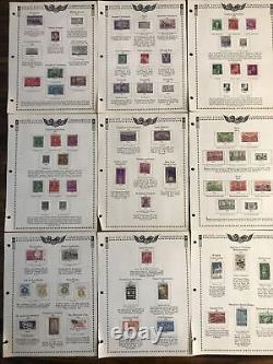 Collection de commémoratifs américains dans l'album Minkus des États-Unis de 1869 à 1965