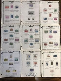 Collection de commémoratifs américains dans l'album Minkus des États-Unis de 1869 à 1965
