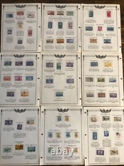 Collection de commémoratifs américains dans l'album Minkus des États-Unis de 1869 à 1965