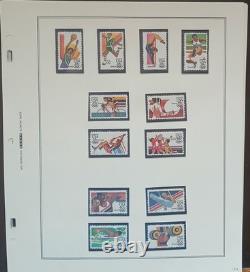 Collection de courrier aérien des États-Unis sur 26 pages d’album Scott, neuf avec gomme d’origine (MNH)