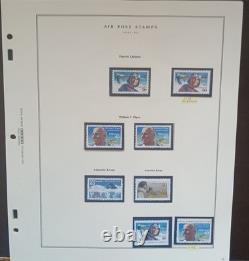 Collection de courrier aérien des États-Unis sur 26 pages d’album Scott, neuf avec gomme d’origine (MNH)