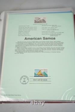 Collection de pages souvenirs de 180+ dans un album rouge Us 2000-2004