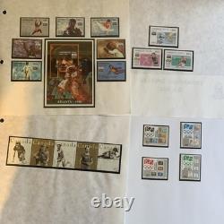 Collection de timbres 1996 Jeux olympiques sur 77 pages d’album, neuf sans charnière
