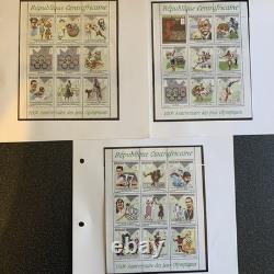 Collection de timbres 1996 Jeux olympiques sur 77 pages d’album, neuf sans charnière