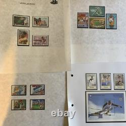 Collection de timbres 1996 Jeux olympiques sur 77 pages d’album, neuf sans charnière