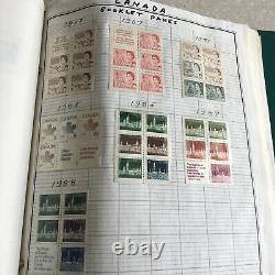 Collection de timbres CANADA & PROVINCES dans l'album Harris avec de belles protections transparentes.