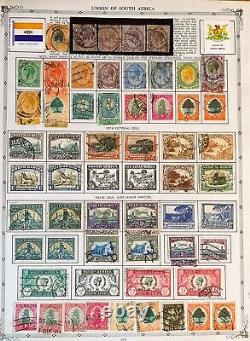Collection de timbres CORE de l'Afrique du Sud RSA, SWA de 600 exemplaires sur pages. LIVRAISON GRATUITE AUX ÉTATS-UNIS
