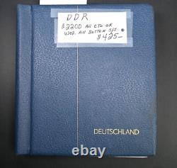 Collection de timbres DDR Allemagne de l'Est 1949-1969 Album Leuchtturm Valeur Cat 2200 $