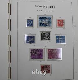 Collection de timbres DDR Allemagne de l'Est 1949-1969 Album Leuchtturm Valeur Cat 2200 $