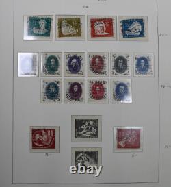 Collection de timbres DDR Allemagne de l'Est 1949-1969 Album Leuchtturm Valeur Cat 2200 $