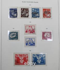 Collection de timbres DDR Allemagne de l'Est 1949-1969 Album Leuchtturm Valeur Cat 2200 $