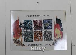 Collection de timbres DDR Allemagne de l'Est 1949-1969 Album Leuchtturm Valeur Cat 2200 $