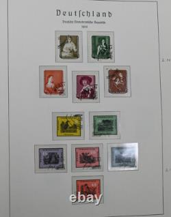 Collection de timbres DDR Allemagne de l'Est 1949-1969 Album Leuchtturm Valeur Cat 2200 $