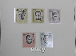 Collection de timbres DDR Allemagne de l'Est 1949-1969 Album Leuchtturm Valeur Cat 2200 $