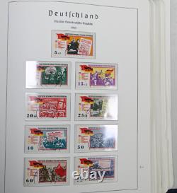 Collection de timbres DDR Allemagne de l'Est 1949-1969 Album Leuchtturm Valeur Cat 2200 $