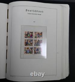 Collection de timbres DDR Allemagne de l'Est 1949-1969 Album Leuchtturm Valeur Cat 2200 $