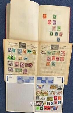 Collection de timbres GB & Monde utilisés et neufs 3 albums