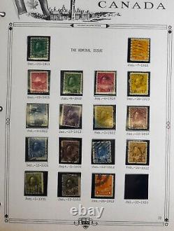 Collection de timbres Kengo Canada dans l'album du Parlement 1872-1978 presque complet HV