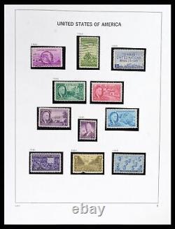 Collection de timbres Lot 37357 MNH/MH/usagés des États-Unis de 1945 à 2009 dans 2 albums Davo.
