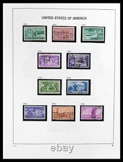 Collection de timbres Lot 37357 MNH/MH/usagés des États-Unis de 1945 à 2009 dans 2 albums Davo.