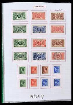 Collection de timbres Lot 38253 MNH/MH/timbre utilisé Grande-Bretagne 1912-2002 dans un album