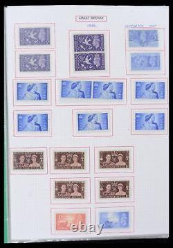 Collection de timbres Lot 38253 MNH/MH/timbre utilisé Grande-Bretagne 1912-2002 dans un album