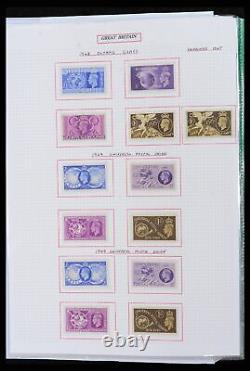 Collection de timbres Lot 38253 MNH/MH/timbre utilisé Grande-Bretagne 1912-2002 dans un album