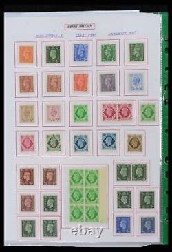 Collection de timbres Lot 38253 MNH/MH/timbre utilisé Grande-Bretagne 1912-2002 dans un album