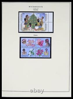 Collection de timbres Lot 38341 MNH Micronésie 1983-2016 dans 3 albums Scott