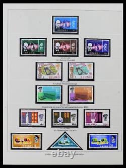 Collection de timbres Lot 38808 MNH Brunei 1895-1989 dans un album de luxe Safe