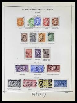 Collection de timbres Lot 39156 Grèce 1861-1996 dans un album Schaubek