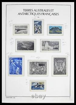 Collection de timbres Lot 39371 TAAF 1948-1999 dans un album Leuchtturm