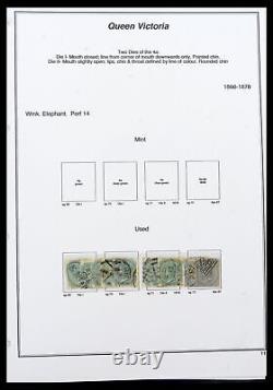 Collection de timbres Lot 39379 Inde et États 1854-1968 dans 3 albums