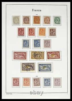 Collection de timbres Lot 39385 France 1900-1944 dans un album Leuchtturm